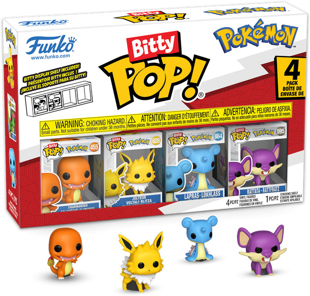 Bitty Pop! Games: Pokemon - Charmander 4Pk