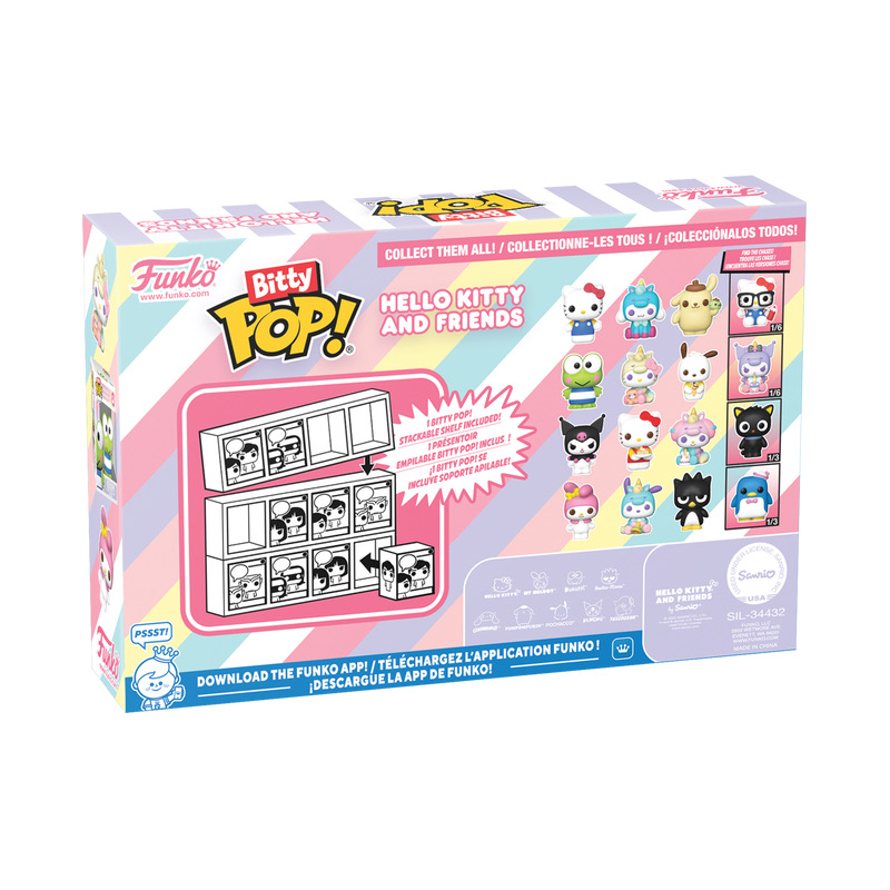 Bitty Pop! Animation: Sanrio - Hello Kitty 4Pk