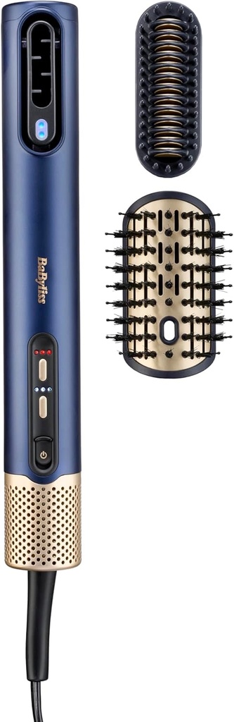 Babyliss Air Wand 3-In-1 Hair Dryer | Straightener & Hot Air Brush With Ion Technology & High-Speed Digital Motor | As6550Sde