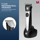 Moser Clipper,T-Cut
Professional Cordless Trimmer With T-Blade. Professional 40 High-Grade Steel T-Blade. 120 Minutes Quick Charge. Up To 60 Minutes Battery Operating Time. Led Charge Indicator.