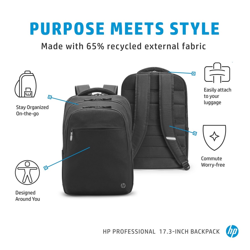HP Prof 17.3 Laptop Bckpck (500S6AA) اكسسوارات