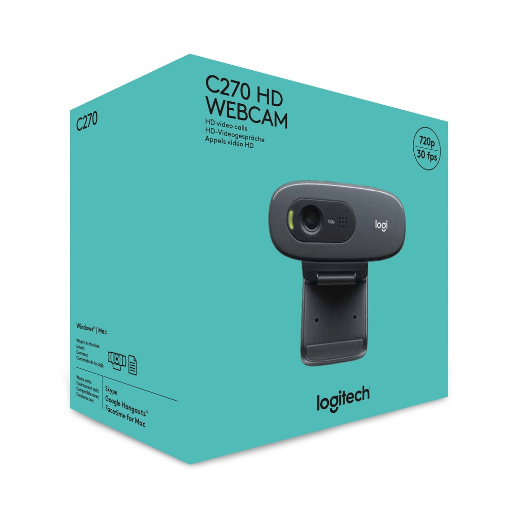 Logitech Webcam C270 Hd-Uk