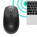 Logitech M190 Full-Size Wireless Mouse-Charcoal-2.4Ghz-Emea-M190