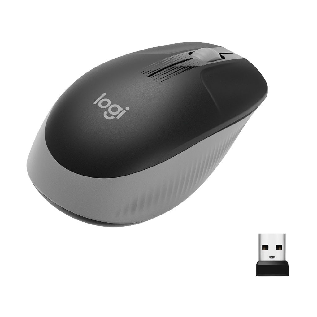 Logitech M190 Wireless Mouse - Mid Grey