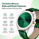 Elle Soleil Smart Watch Green Leather Plus 2 Straps Green