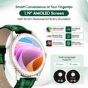 Elle Soleil Smart Watch Green Leather Plus 2 Straps Green