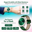 Elle Soleil Smart Watch Green Leather Plus 2 Straps Green