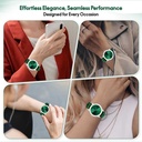 Elle Soleil Smart Watch Green Leather Plus 2 Straps Green