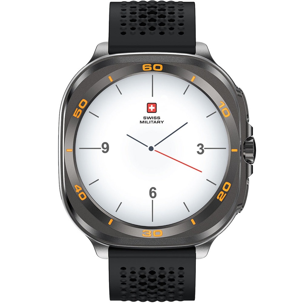 Swiss Military Dom7 Smart Watch With Gunframe Black Silicons