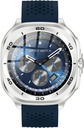 Swiss Military Dom7 Smart Watch With Silverframe Blue Silicon