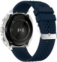 Swiss Military Dom7 Smart Watch With Silverframe Blue Silicon