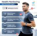 Swiss Military Dom7 Smart Watch With Silverframe Blue Silicon