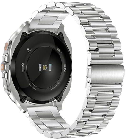 Swiss Military Dom7 Smart Watch With Silver Frame Silver Metal