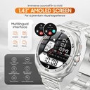 Swiss Military Dom7 Smart Watch With Silver Frame Silver Metal