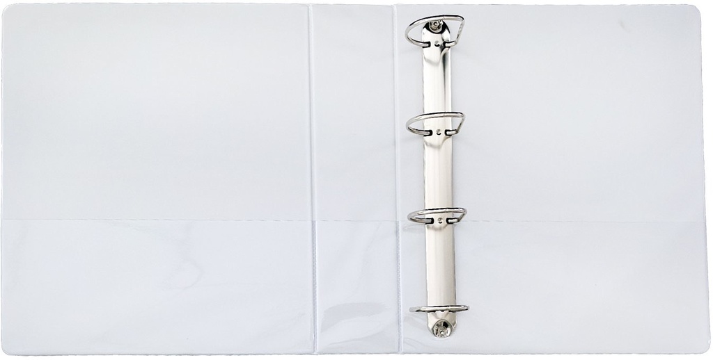 Binder View Ring  4 D, A4 Plastic/Pressboard  2" Ring/3" Spine White 