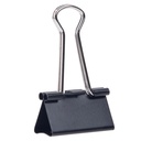Clip Binder Foldback   Metal  1 1/4" Black