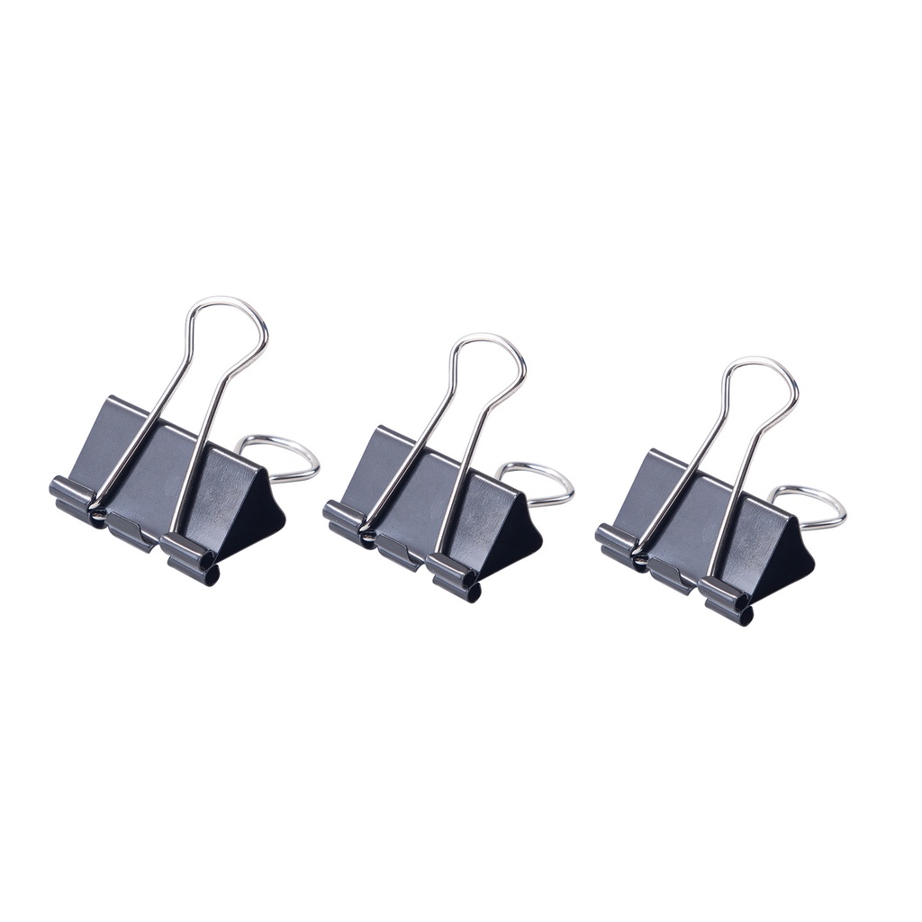 Clip Binder Foldback   Metal  1 1/4" Black