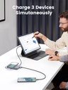 Ugreen Magsafe Power Bank 10000Mah 15W With Kickstand, Wireless Portable Charger With Pd 20W Usb-C Port, 22.5W Qc 3.0 Portr Magsafe(Grey)