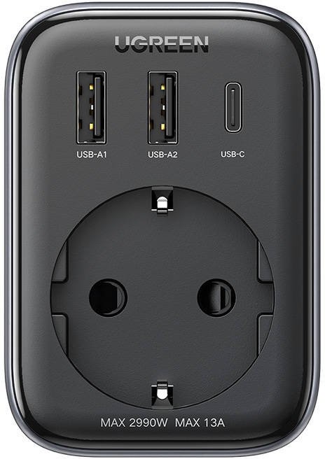 Ugreen Cd314 Stop Kontak Outlet Extender Plug 30W Usb A + C Pd Charger
