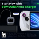 Ugreen Nexode Rg 65W 3-Port Gan Fast Charger Uk Black 