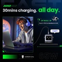 Ugreen Nexode Rg 65W 3-Port Gan Fast Charger Uk Black 