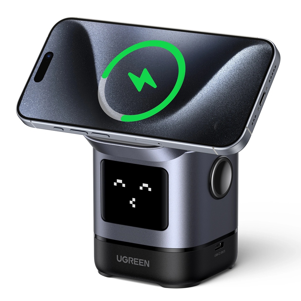 Ugreen 2-In-1 Robot Wireless Charger For Iphone + Airpods
