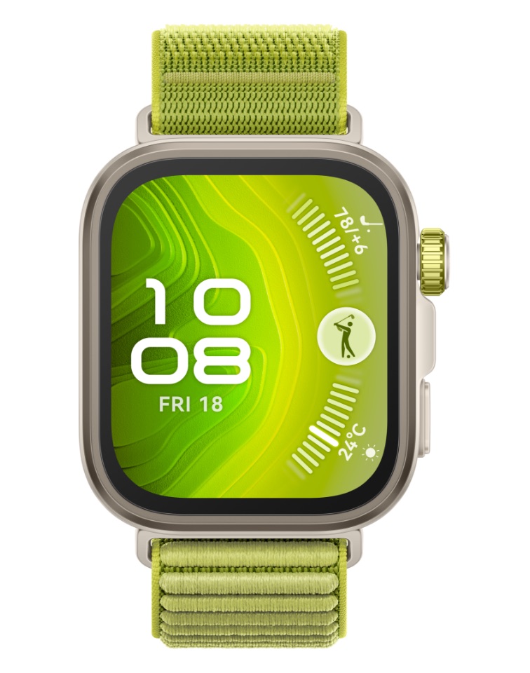 Huawei Watch Fit 4 PRO Green – Green Nylon Strap 
