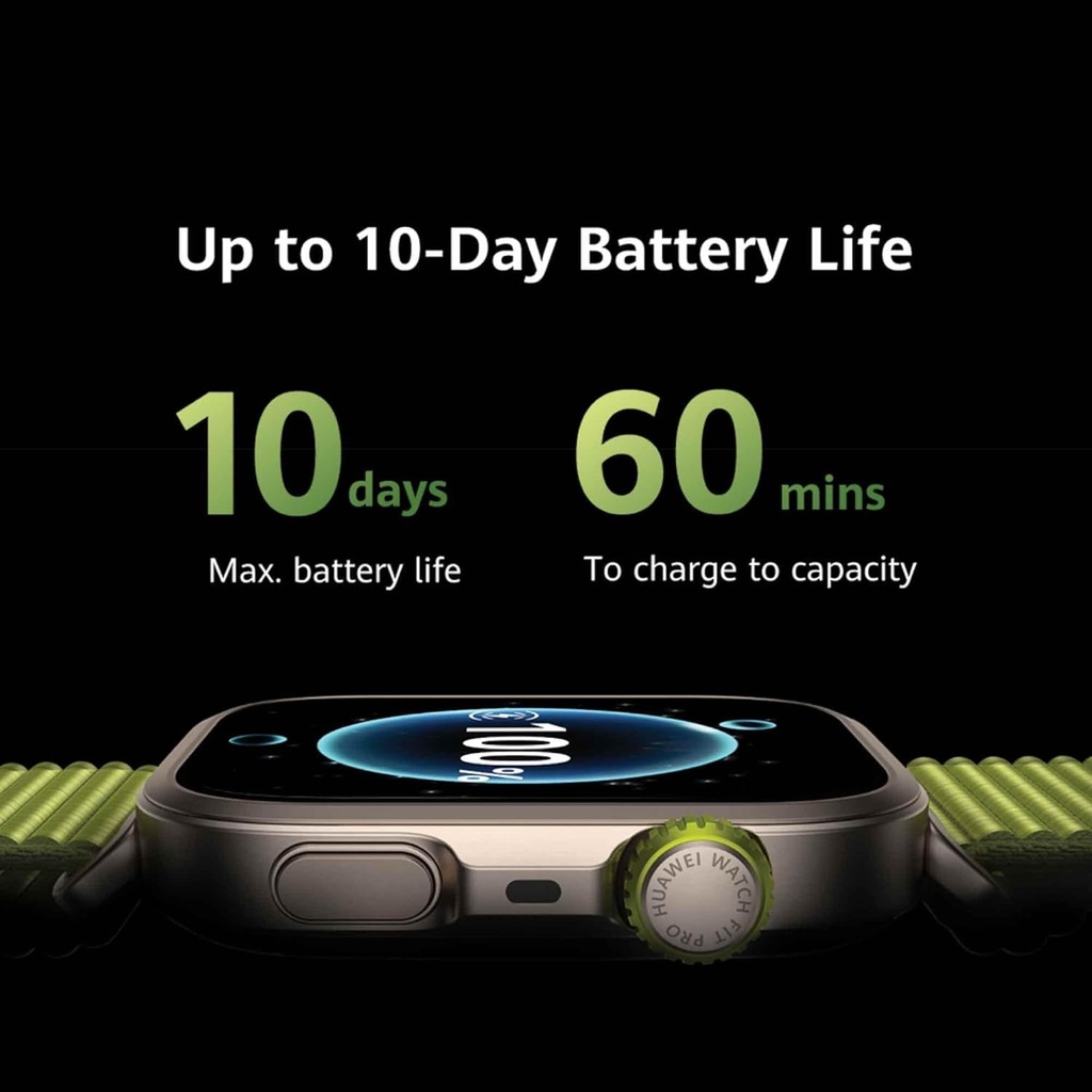 Huawei Watch Fit 4 PRO Green – Green Nylon Strap 