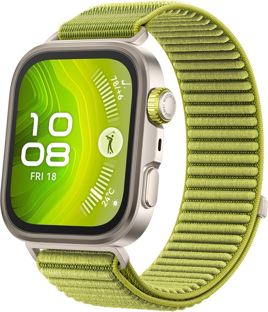 Huawei Watch Fit 4 PRO Green – Green Nylon Strap 