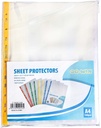 protector sheet  A4, 6C PP Crystal Clear with yellow side strip