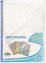 protector sheet  A4, 6C PP Crystal Clear with Blue side strip