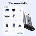 Ugreen Usb-A 3.0 To Usb-C Adapter (Gray) 