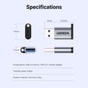 Ugreen Usb-A 3.0 To Usb-C Adapter (Gray) 