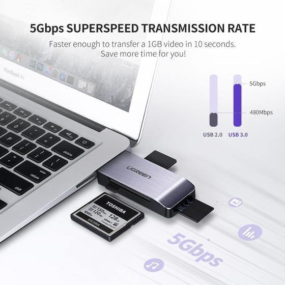 Ugreen 4-In-1 Usb 3.0 A Card Reader