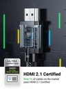 Ugreen Hdmi 8K Cable Male To Male Zinc Alloy Shell Braided Gray 1.5M