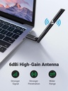 Ugreen Ac650 High-Gain Dual Band Wireless Usb Adapter