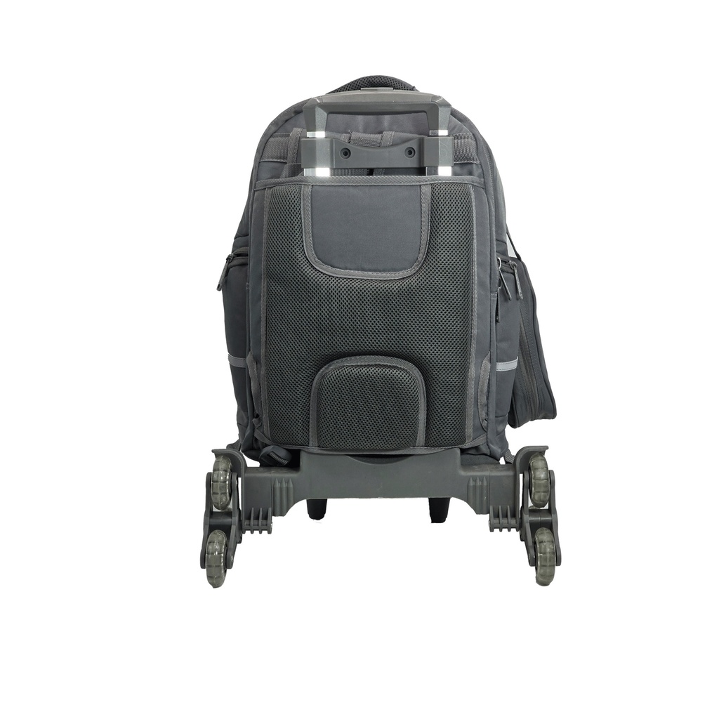 Trolly Backpack Double Side assorted Color With Pencil Case 17" GB2670T/TT Black