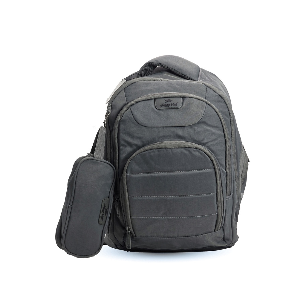 Trolly Backpack Double Side assorted Color With Pencil Case 17" GB2670T/TT Black