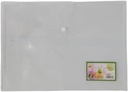 Clear Bag With Button PP Plastic  FC  Translucent Lined Blue