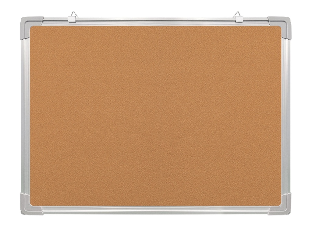 Felt+Cork board Aluminum Frame Fabric 45x60cm Blue