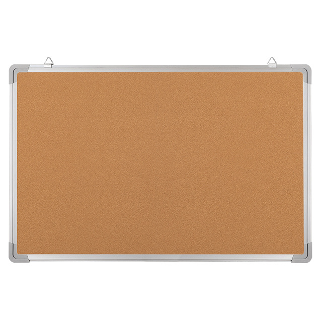 Felt+Cork board Aluminum Frame Fabric 60x90cm Blue