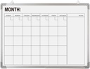 Weekly Whiteboard Magnetic SS With Aluminum Frame    60 cm X 90 cm