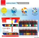 Acrylic Color - Pack of 24 Shades  - 12ml Tube
