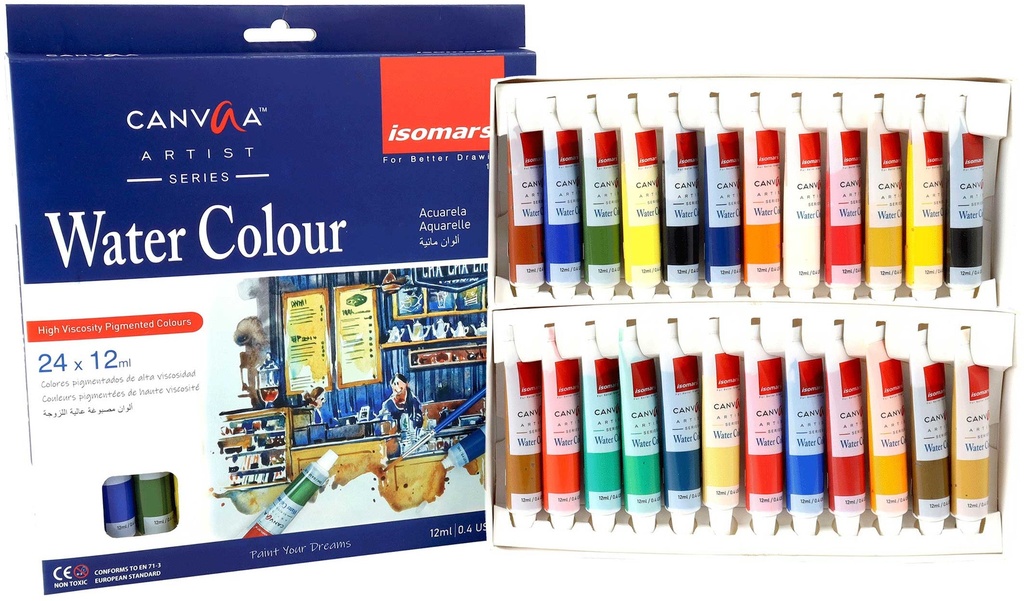 Water Color 12ml - Set of 24