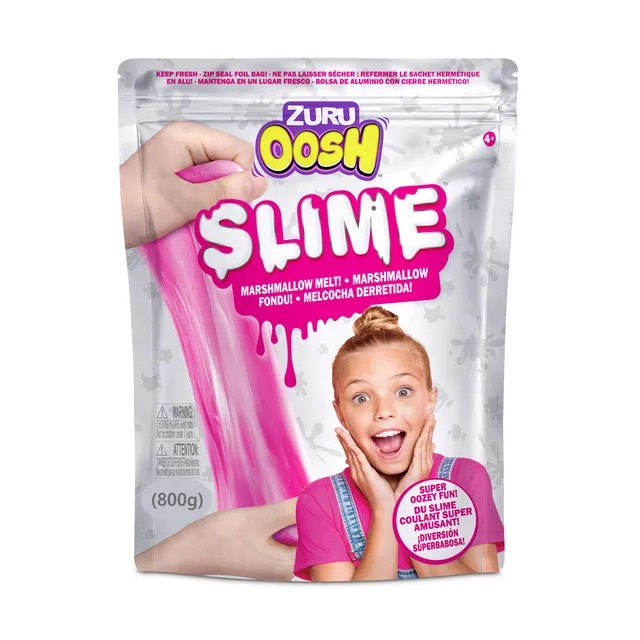 New - Slime Neon Rainbow/ Glow In The Dark - Foil Bag 1000G - 7 Color Asst - Pdq 4 Pcs 