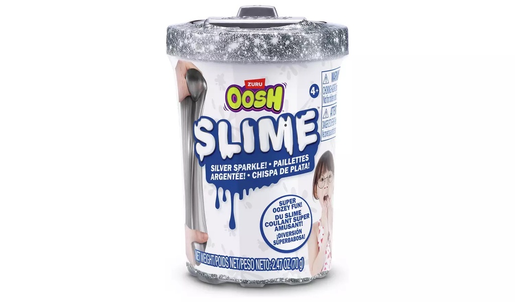 Oosh-Mix Combo 1Pk S3 Crackle Foam/ 2Pk Small Tub Slime 70G And  2Pk Putty S4 Window Box,Bulk,4Pcs 