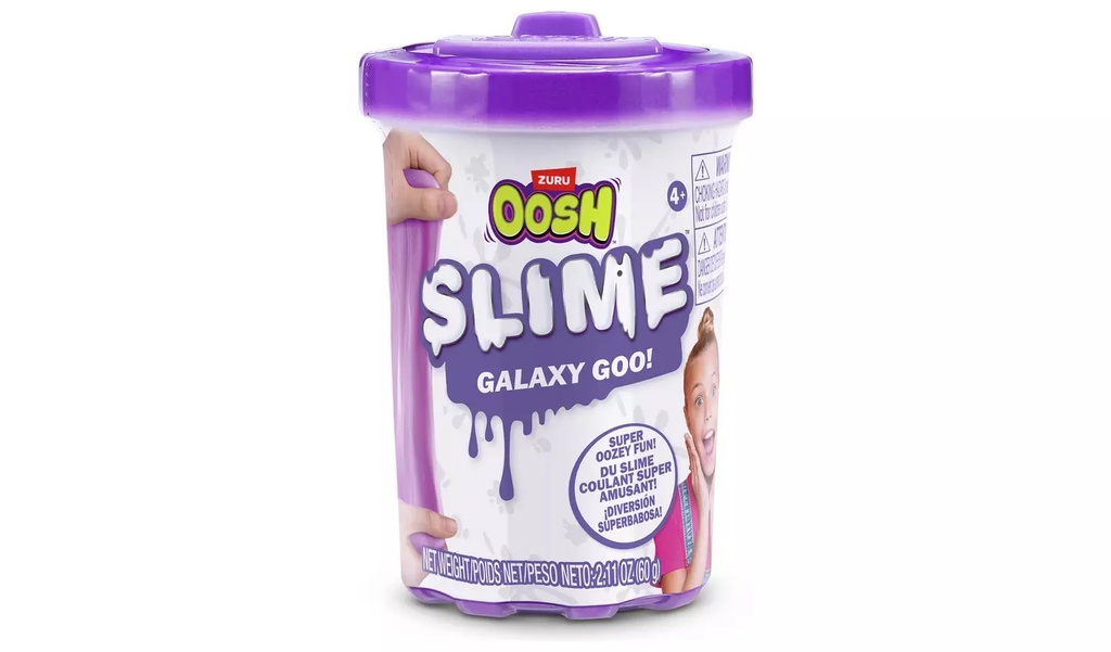 Oosh-Mix Combo 1Pk S3 Crackle Foam/ 2Pk Small Tub Slime 70G And  2Pk Putty S4 Window Box,Bulk,4Pcs 