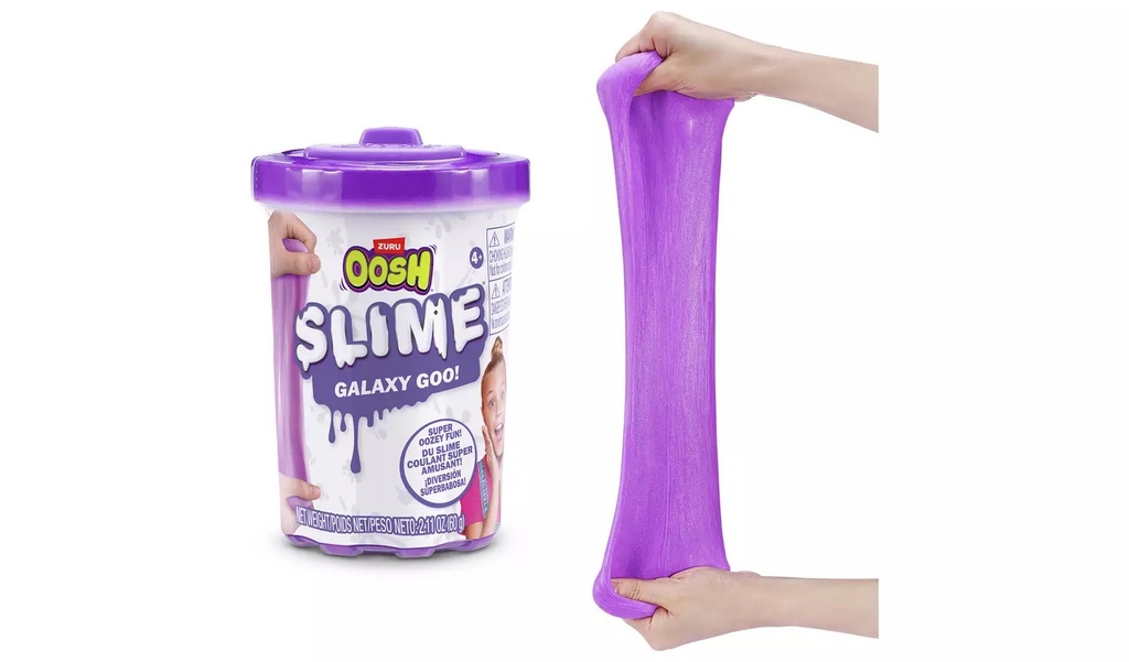 Oosh-Mix Combo 1Pk S3 Crackle Foam/ 2Pk Small Tub Slime 70G And  2Pk Putty S4 Window Box,Bulk,4Pcs 