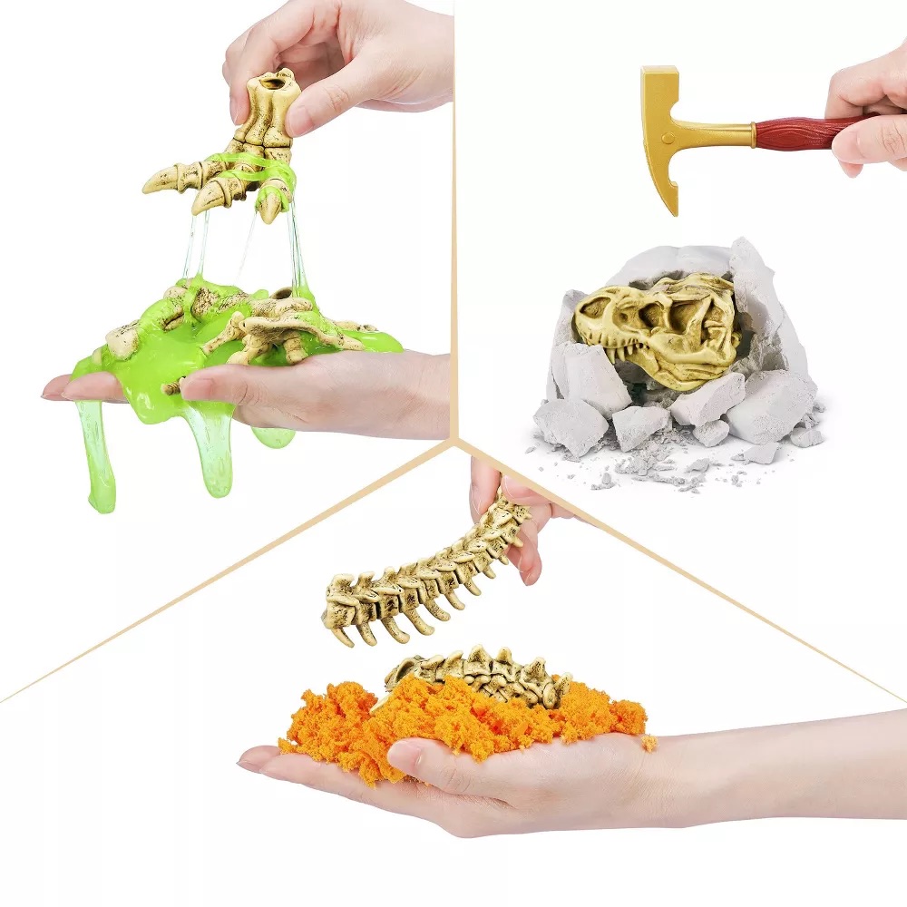Robo Alive-Mega Dino Fossil Find-Series 1 Surprise Egg,Bulk, 6Pcs,N O Inner,Std Color Assortment 