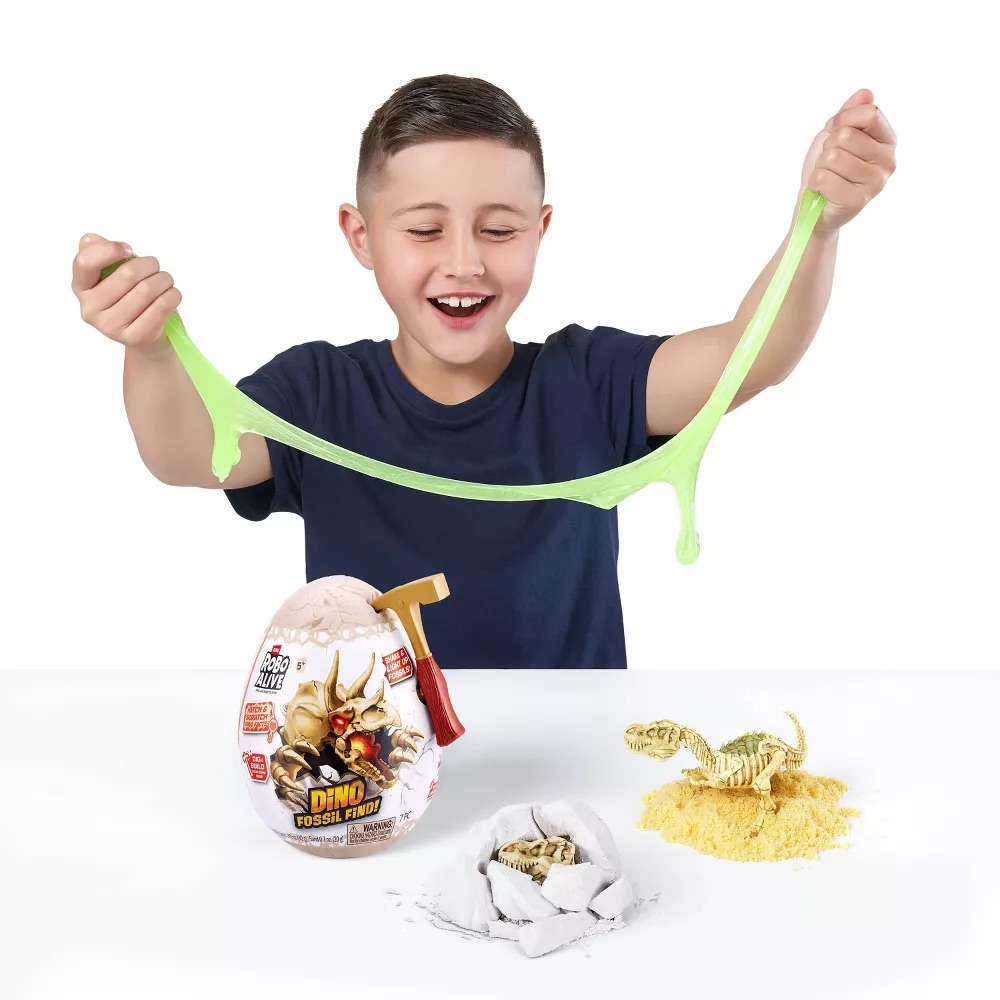 Robo Alive-Dino Fossil Find-Series 1 Mini Surprise Egg,3Facing6Pcs/Pdq,12,Std Color Asst  